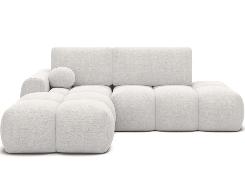 Vittario 3-seters boblete sovesofa med divan og oppbevaring, venstre - Royal 01 - Møbler - Sofaer - Sovesofaer