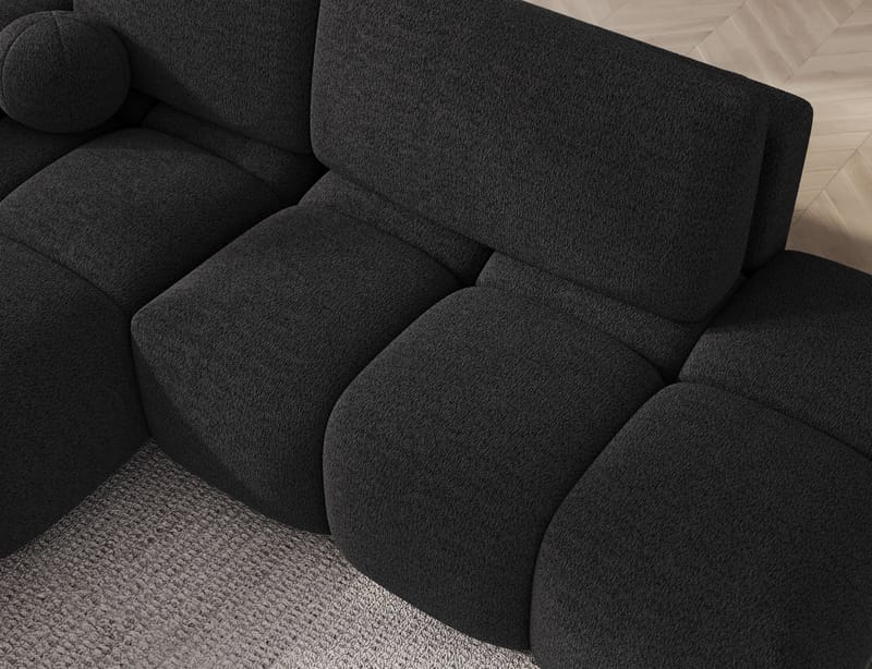Vittario 3-seters boblete sovesofa med divan og oppbevaring, venstre - Royal 05 - Møbler - Sofaer - Sovesofaer