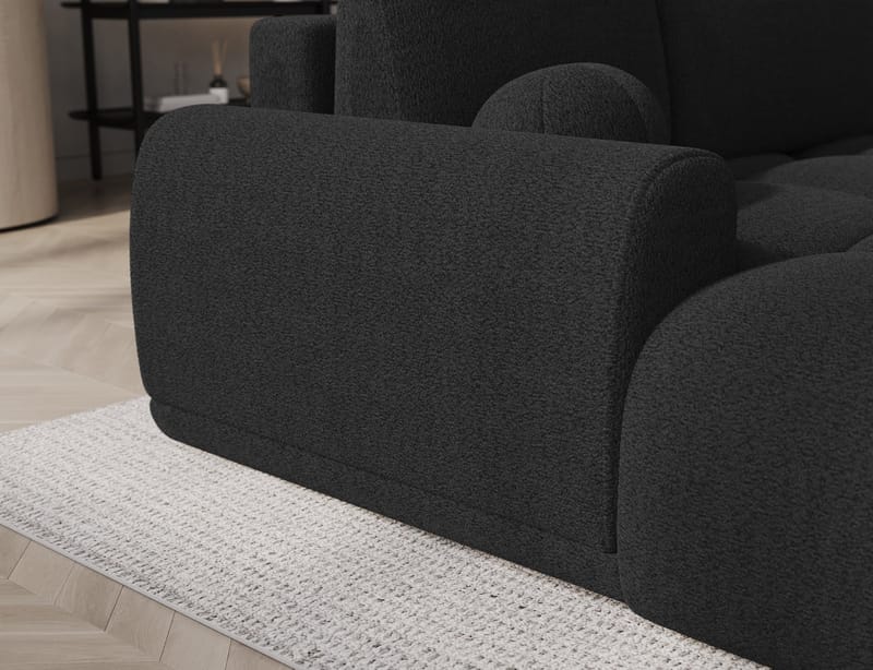Vittario 3-seters boblete sovesofa med divan og oppbevaring, venstre - Royal 05 - Møbler - Sofaer - Sovesofaer