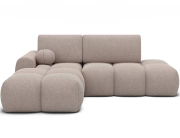 Vittario 3-seters boblete sovesofa med divan og oppbevaring, venstre - Xillar 20 - Møbler - Sofaer - Sovesofaer