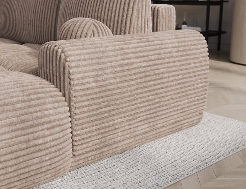 Vittario 3-seters Bubblig sovesofa med divan og oppbevaring Høyre - Modullo 20 - Møbler - Sofaer - Sovesofaer