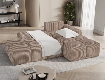 Vittario 3-seters Bubblig sovesofa med divan og oppbevaring Høyre - Modullo 20 - Møbler - Sofaer - Sovesofaer