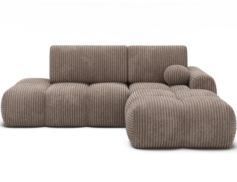 Vittario 3-seters Bubblig sovesofa med divan og oppbevaring Høyre - Modullo 20 - Møbler - Sofaer - Sovesofaer