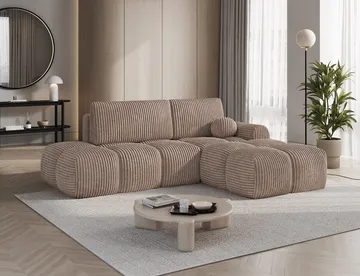 Vittario 3-seters Bubblig sovesofa med divan og oppbevaring Høyre - Modullo 20 - Møbler - Sofaer - Sovesofaer