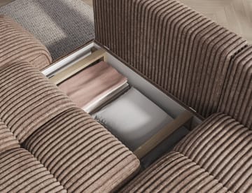 Vittario 3-seters Bubblig sovesofa med divan og oppbevaring Høyre - Modullo 20 - Møbler - Sofaer - Sovesofaer