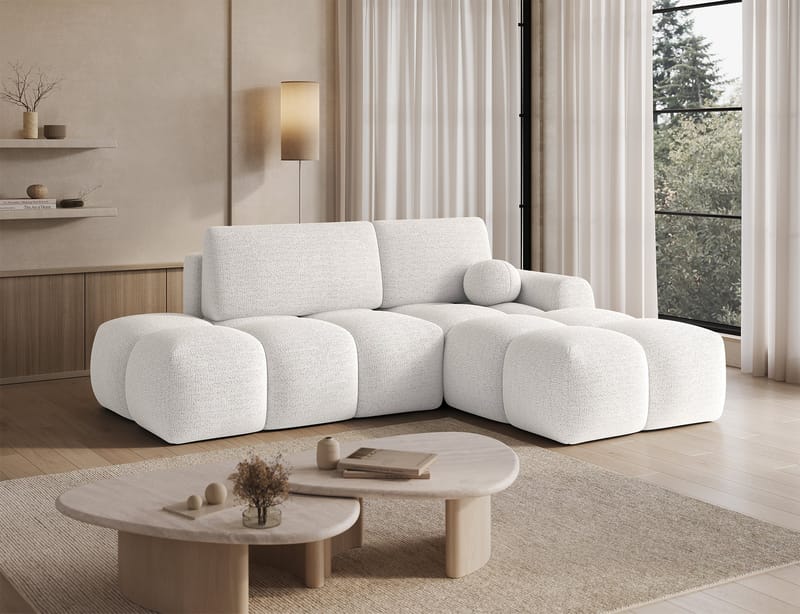 Vittario 3-seters Bubblig sovesofa med divan og oppbevaring Høyre - Royal 01 - Møbler - Sofaer - Sovesofaer