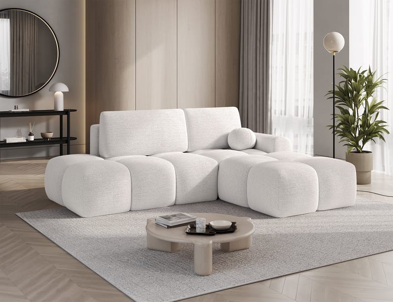 Vittario 3-seters Bubblig sovesofa med divan og oppbevaring Høyre - Royal 01 - Møbler - Sofaer - Sovesofaer