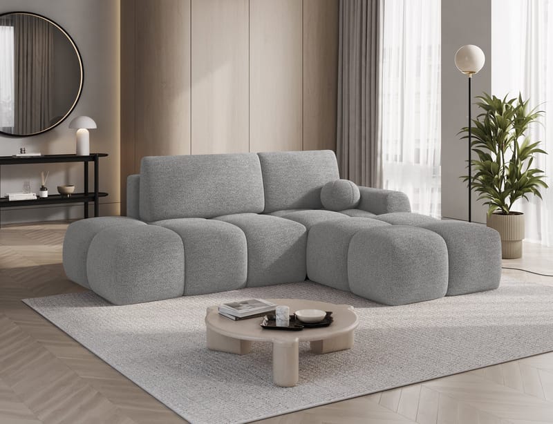 Vittario 3-seters Bubblig sovesofa med divan og oppbevaring Høyre - Royal 04 - Møbler - Sofaer - Sovesofaer