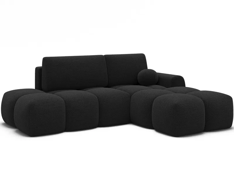 Vittario 3-seters Bubblig sovesofa med divan og oppbevaring Høyre, Royal 05