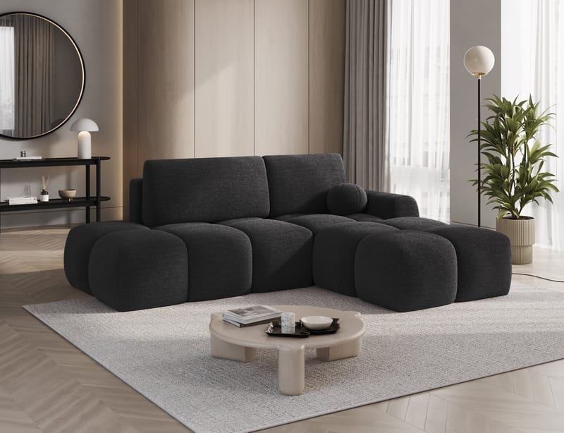 Vittario 3-seters Bubblig sovesofa med divan og oppbevaring Høyre - Royal 05 - Møbler - Sofaer - Sovesofaer