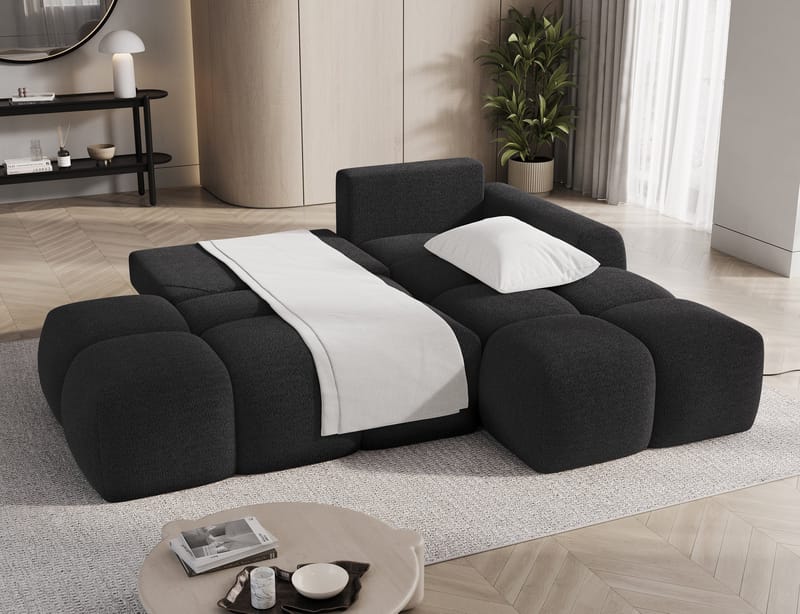 Vittario 3-seters Bubblig sovesofa med divan og oppbevaring Høyre - Royal 05 - Møbler - Sofaer - Sovesofaer