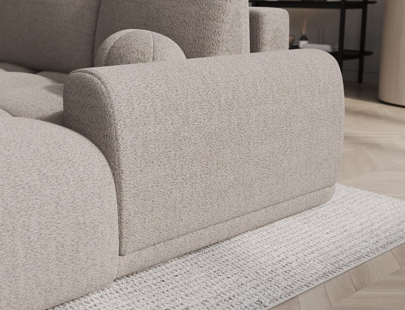Vittario 3-seters Bubblig sovesofa med divan og oppbevaring Høyre - Royal 18 - Møbler - Sofaer - Sovesofaer