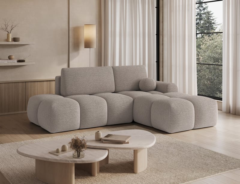 Vittario 3-seters Bubblig sovesofa med divan og oppbevaring Høyre - Royal 18 - Møbler - Sofaer - Sovesofaer
