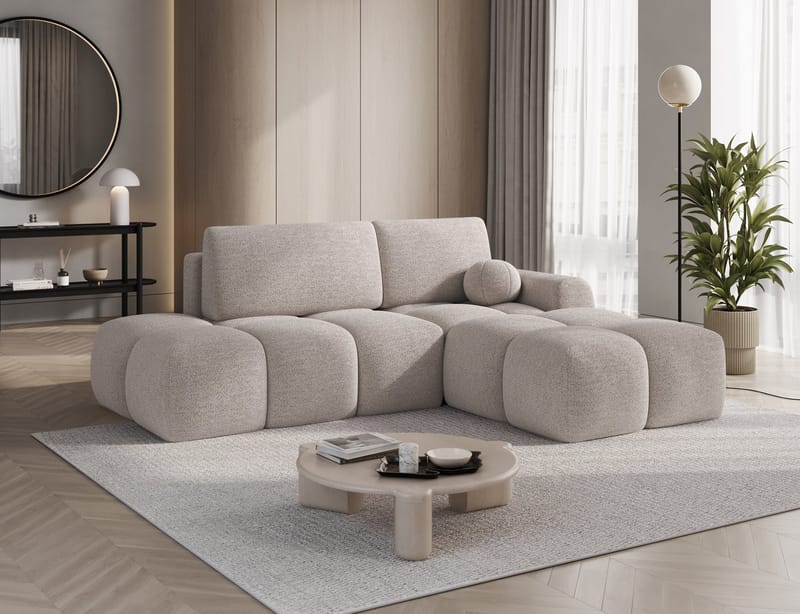 Vittario 3-seters Bubblig sovesofa med divan og oppbevaring Høyre - Royal 18 - Møbler - Sofaer - Sovesofaer