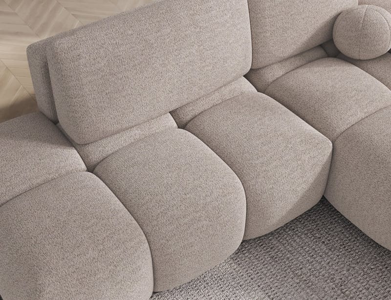 Vittario 3-seters Bubblig sovesofa med divan og oppbevaring Høyre - Royal 18 - Møbler - Sofaer - Sovesofaer