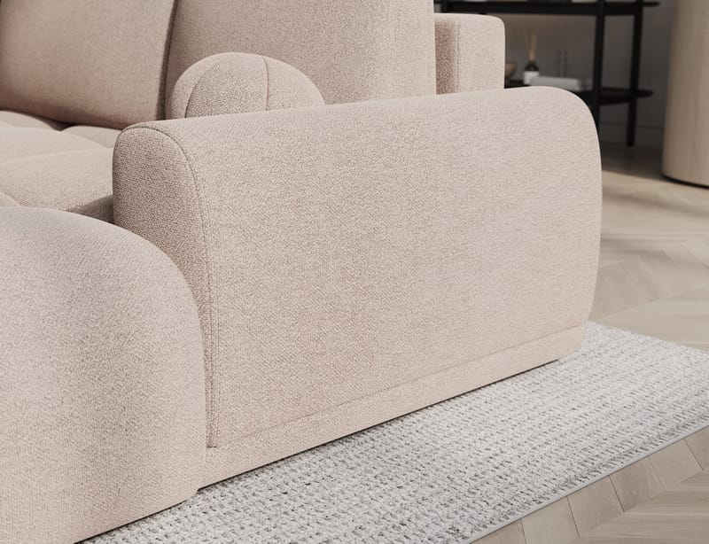 Vittario 3-seters Bubblig sovesofa med divan og oppbevaring Høyre - Xillar 20 - Møbler - Sofaer - Sovesofaer