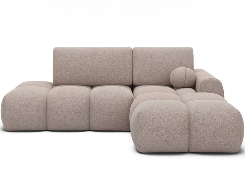 Vittario 3-seters Bubblig sovesofa med divan og oppbevaring Høyre - Xillar 20 - Møbler - Sofaer - Sovesofaer