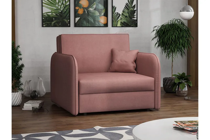 Viva Sovelenestol - Rosa - Møbler - Stoler & lenestoler - Lenestoler - Sovestol