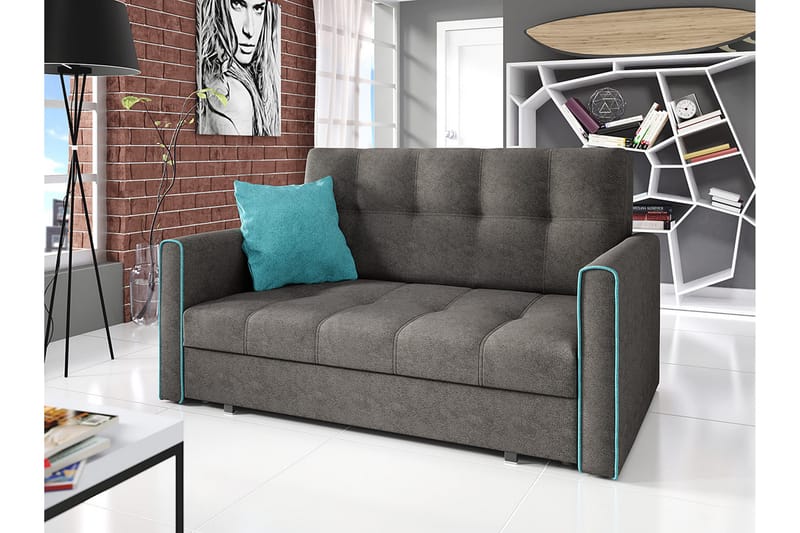 Viva Sovesofa 153x100x85 cm - Sovesofaer - 2 seters sovesofa - Fløyel sofaer