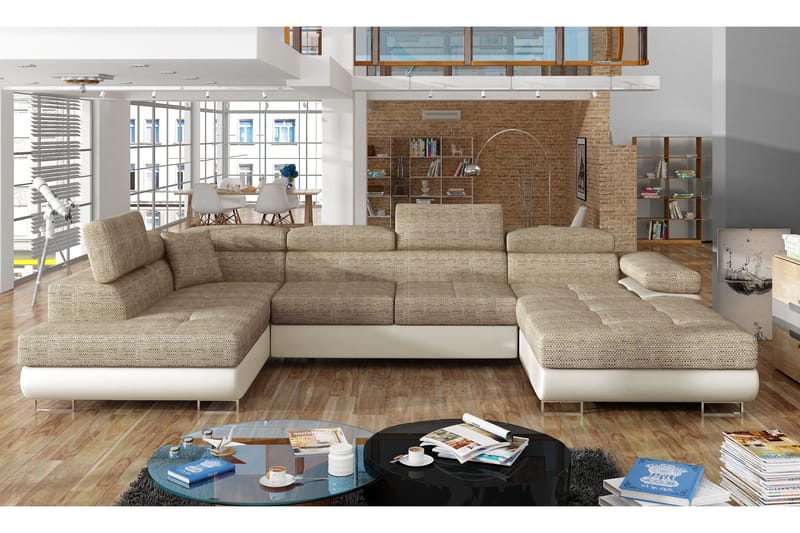 Vueltas Hjørnesovesofa - Beige - Møbler - Sofaer - U-sofa