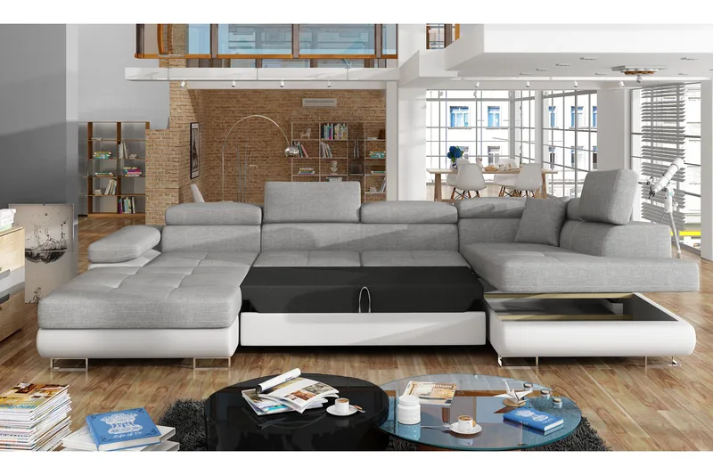 Vueltas Hjørnesovesofa, Grå