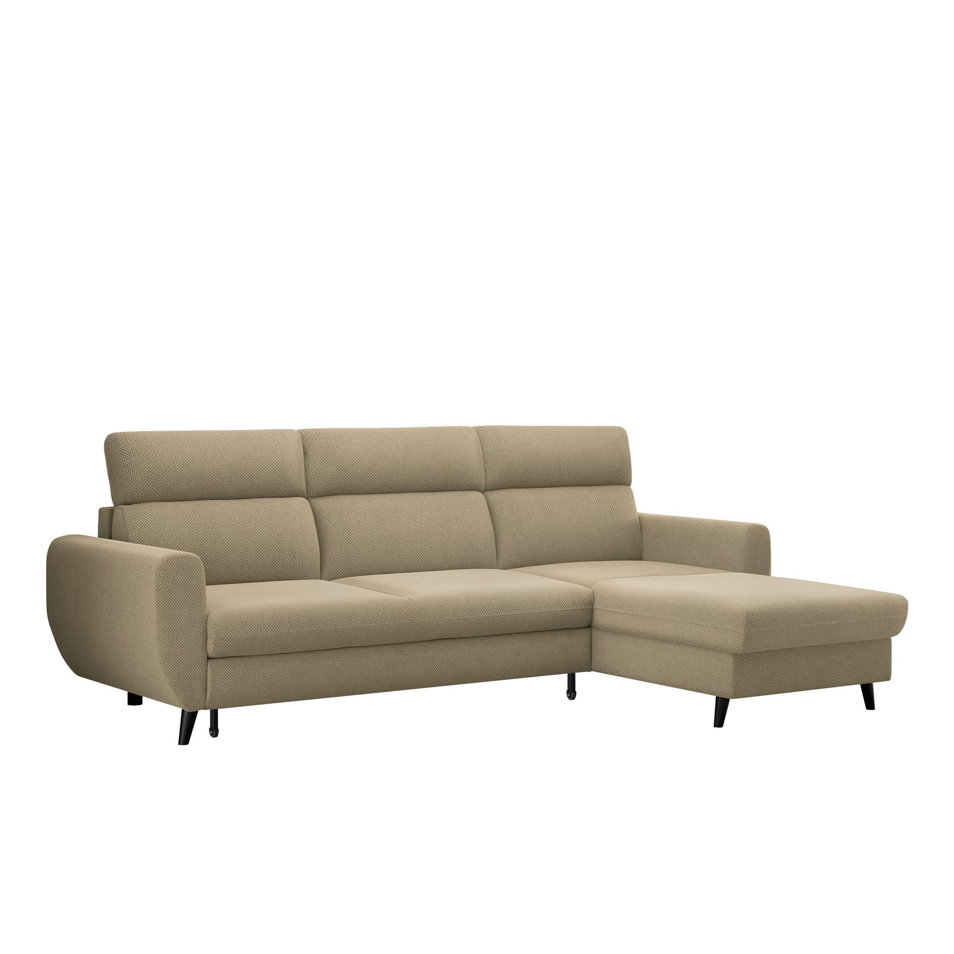 Vylon 3-seters sovesofa med divan - Beige