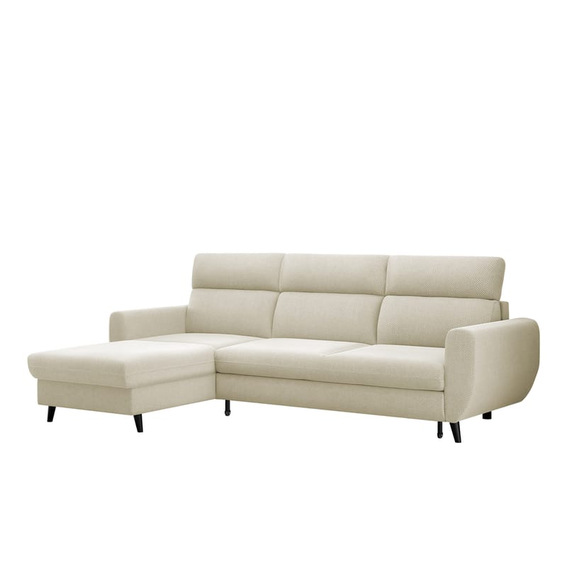 Vylon 3-seters sovesofa med divan - beige - Møbler - Sofaer - Sovesofaer