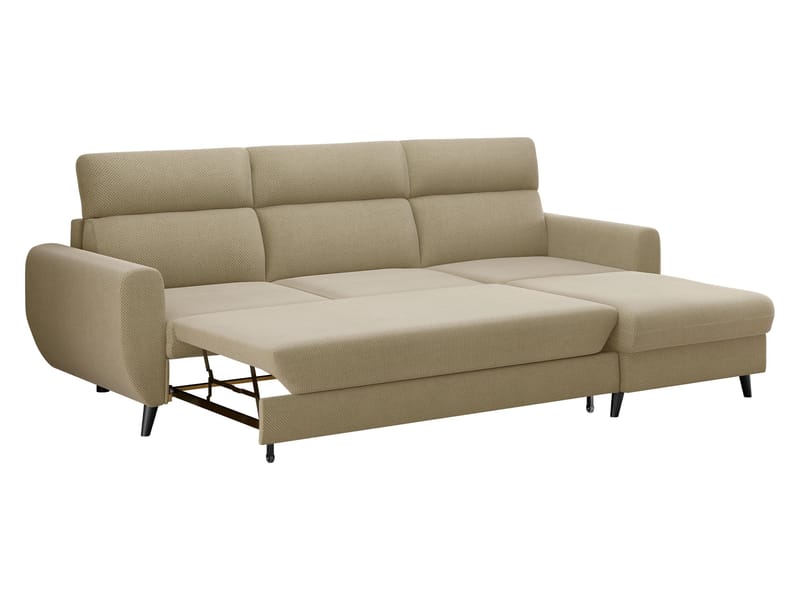 Vylon 3-seters sovesofa med divan - Beige - Møbler - Sofaer - Sovesofaer