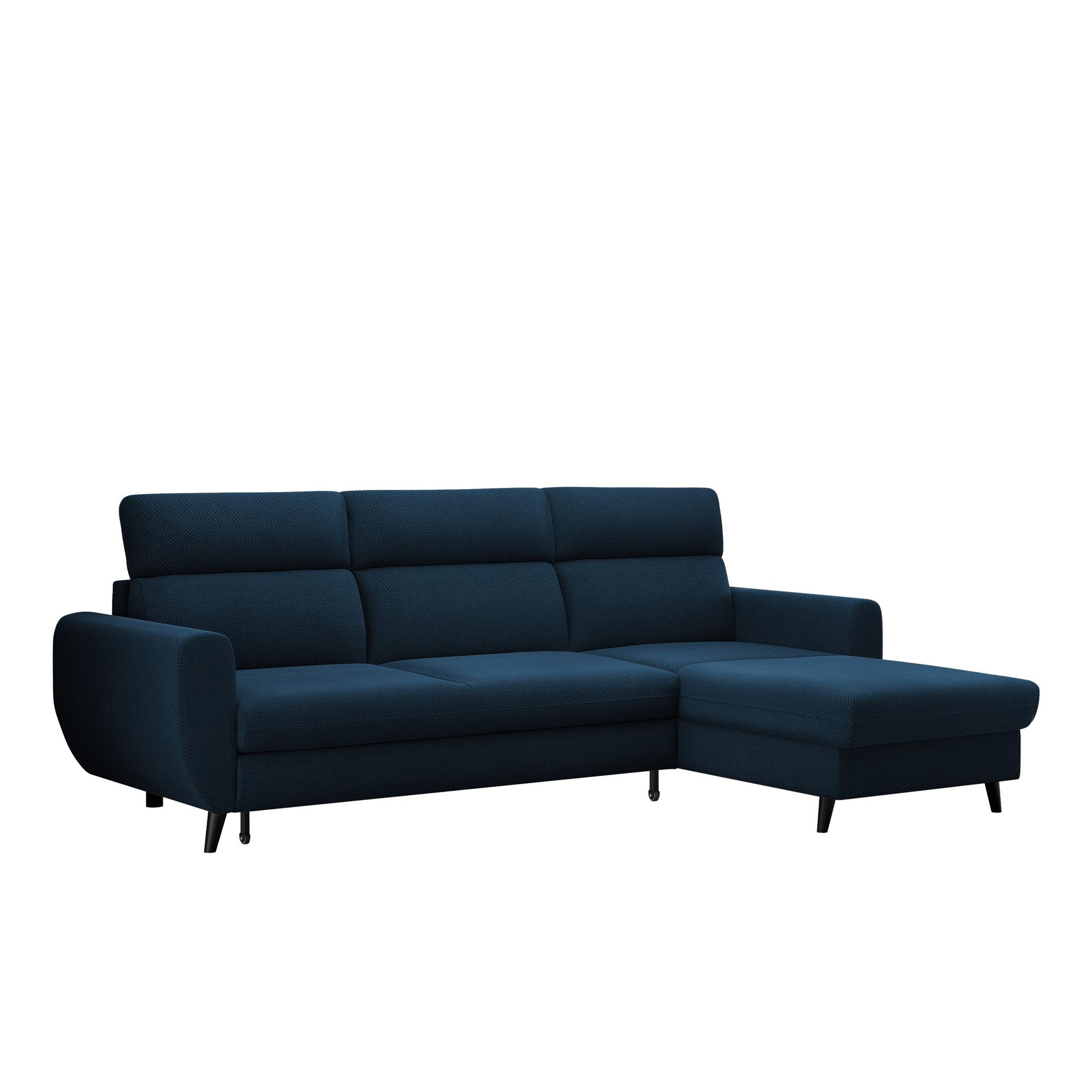 Vylon 3-seters sovesofa med divan - Blå