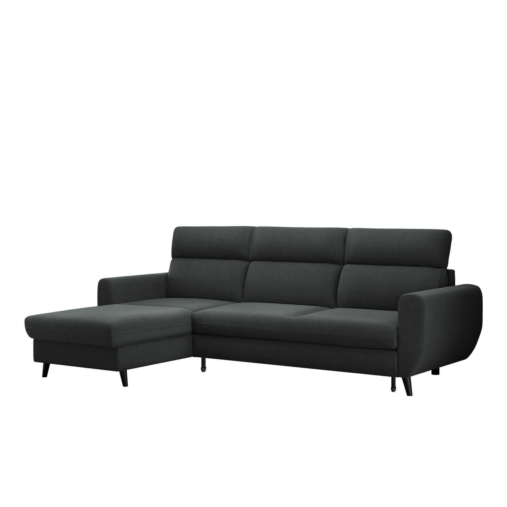 Vylon 3-seters sovesofa med divan - grå