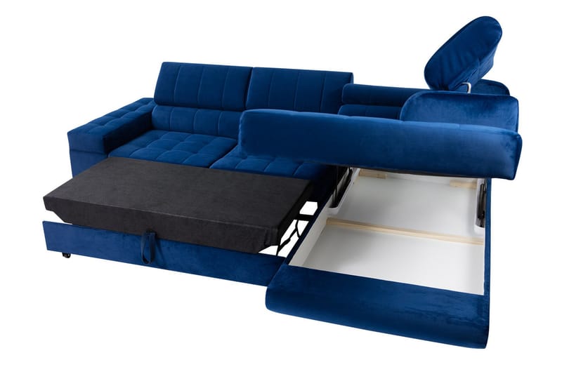 Warwick 3-seters Hjørnesovesofa - Svart - Møbler - Sofaer - Sovesofaer