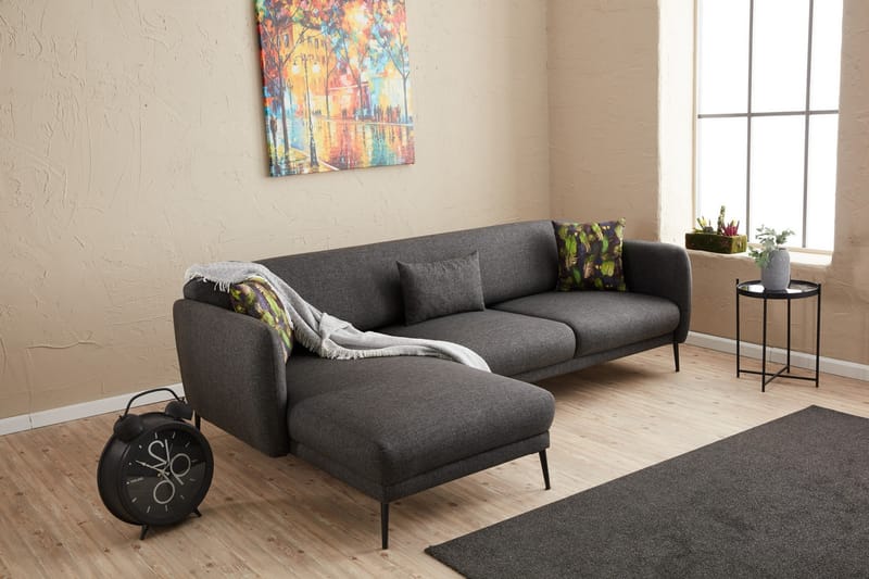 Wenus Divansovesofa 3-seters - Antrasitt - Møbler - Sofaer - Sovesofaer