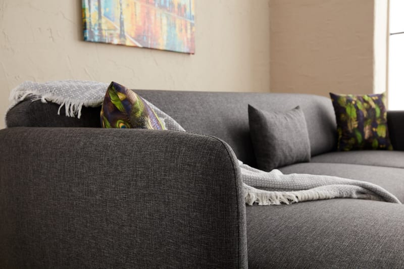 Wenus Divansovesofa 3-seters - Antrasitt - Møbler - Sofaer - Sovesofaer
