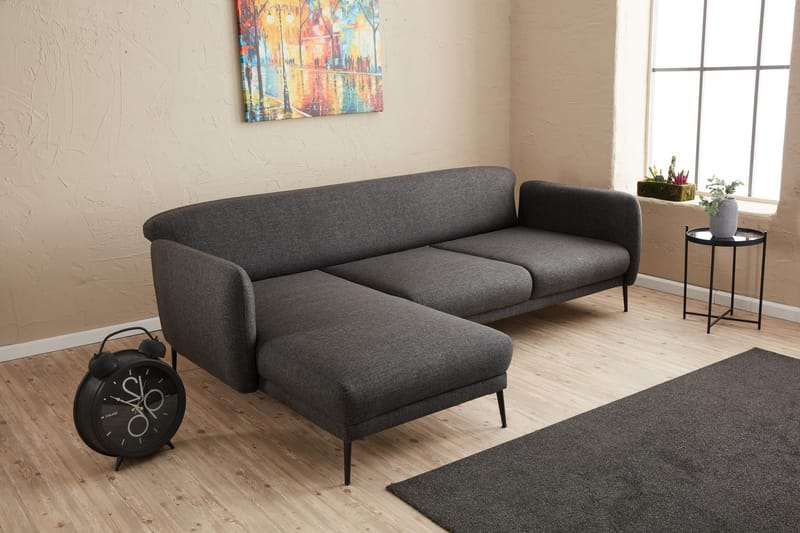 Wenus Divansovesofa 3-seters - Antrasitt - Møbler - Sofaer - Sovesofaer