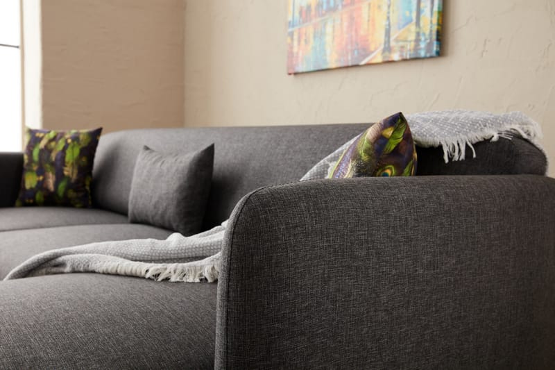 Wenus Divansovesofa 3-seters - Antrasitt - Møbler - Sofaer - Sovesofaer