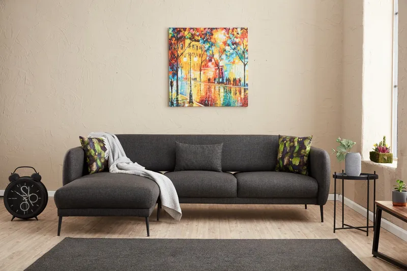 Wenus Divansovesofa 3-seters, Antrasitt