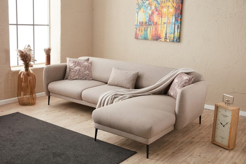 Wenus Divansovesofa 3-seters - Beige - Sovesofaer - Hjørnesovesofa