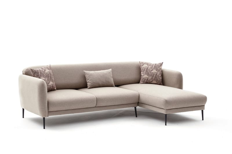 Wenus Divansovesofa 3-seters - Beige - Møbler - Sofaer - Sofa med sjeselong - 3 seters sofa med divan