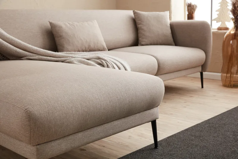 Wenus Divansovesofa 3-seters - Beige - Møbler - Sofaer - Sofa med sjeselong - 3 seters sofa med divan