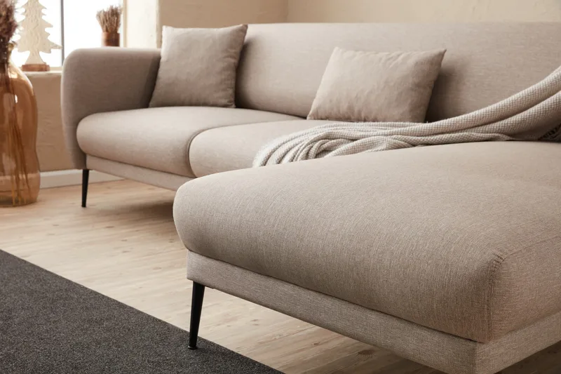 Wenus Divansovesofa 3-seters - Beige - Møbler - Sofaer - Sofa med sjeselong - 3 seters sofa med divan