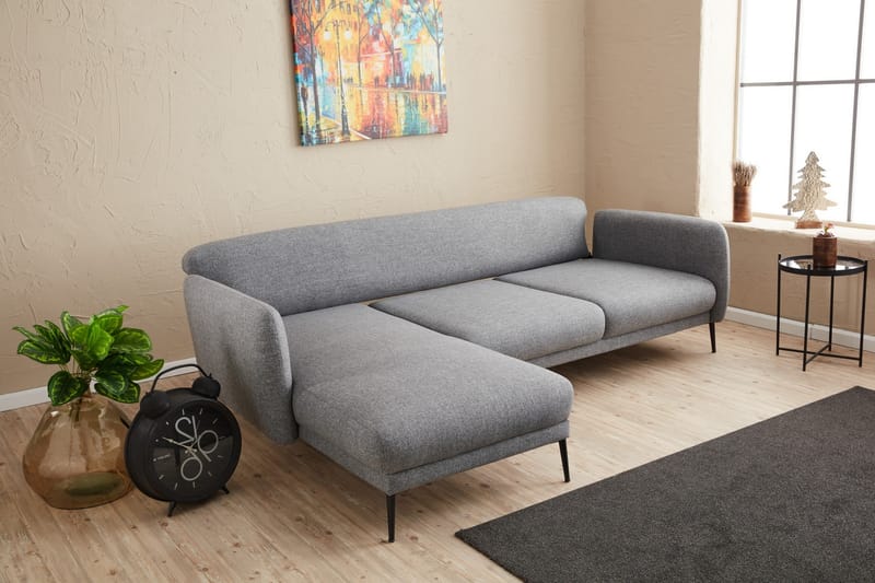 Wenus Divansovesofa 3-seters - Grå - Møbler - Sofaer - Sovesofaer