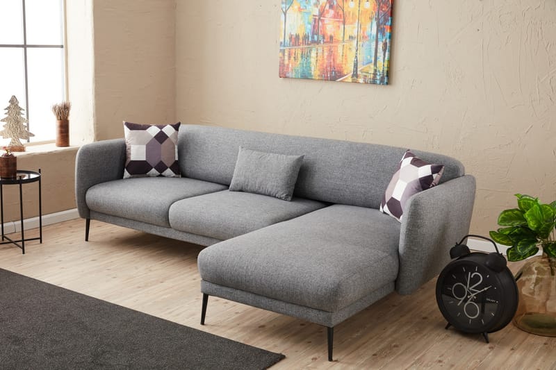 Wenus Divansovesofa 3-seters - Grå - Møbler - Sofaer - Sovesofaer
