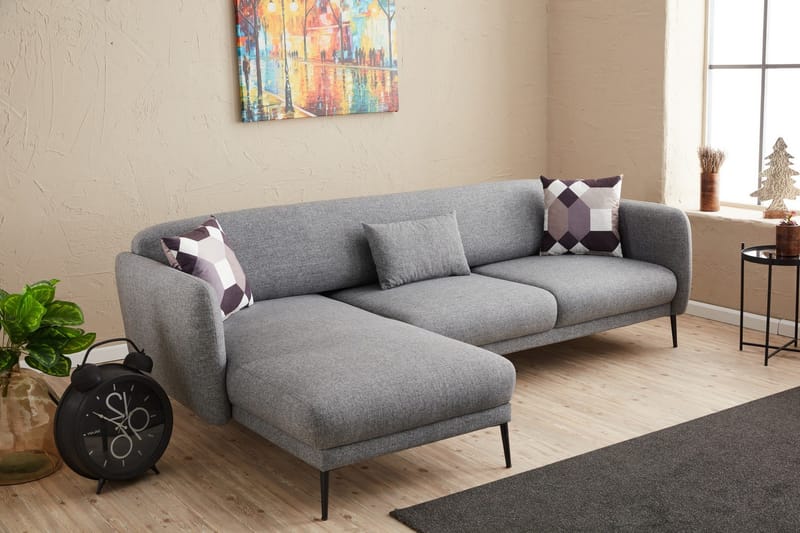 Wenus Divansovesofa 3-seters - Grå - Møbler - Sofaer - Sovesofaer