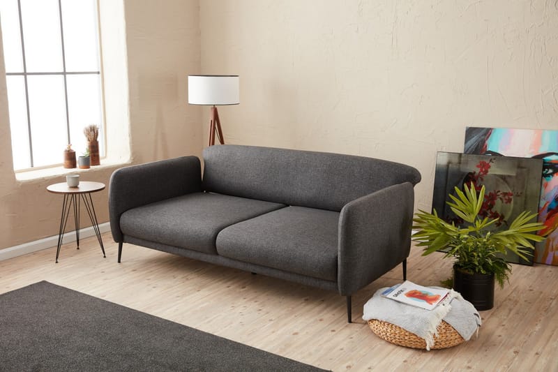 Wenus Sovesofa 3-seters 180x90 cm - Antrasitt - Møbler - Sofaer - Sovesofaer