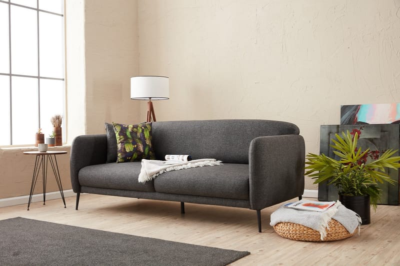 Wenus Sovesofa 3-seters 180x90 cm - Antrasitt - Møbler - Sofaer - Sovesofaer