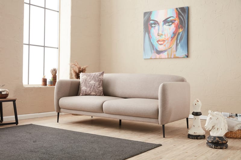 Wenus Sovesofa 3-seters 180x90 cm - Beige - Møbler - Sofaer - Sovesofaer