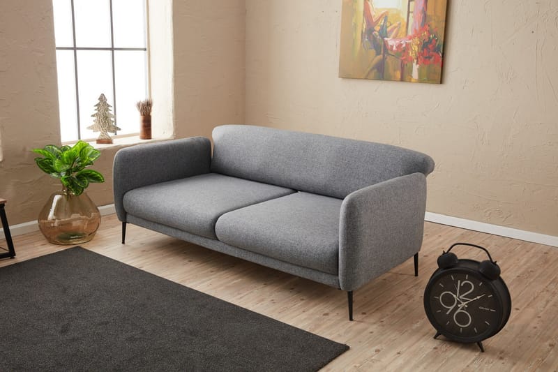 Wenus Sovesofa 3-seters 180x90 cm - Grå - Møbler - Sofaer - Sovesofaer