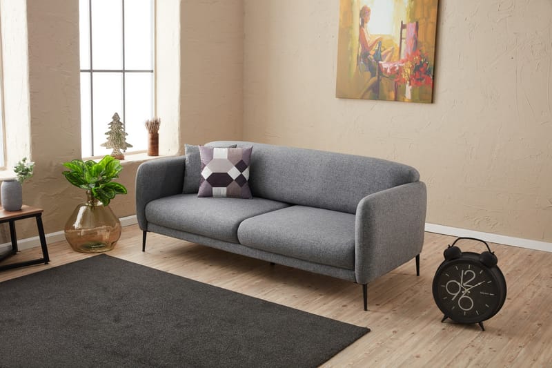 Wenus Sovesofa 3-seters 180x90 cm - Grå - Møbler - Sofaer - Sovesofaer