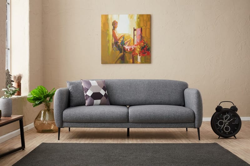 Wenus Sovesofa 3-seters 180x90 cm - Grå - Møbler - Sofaer - Sovesofaer