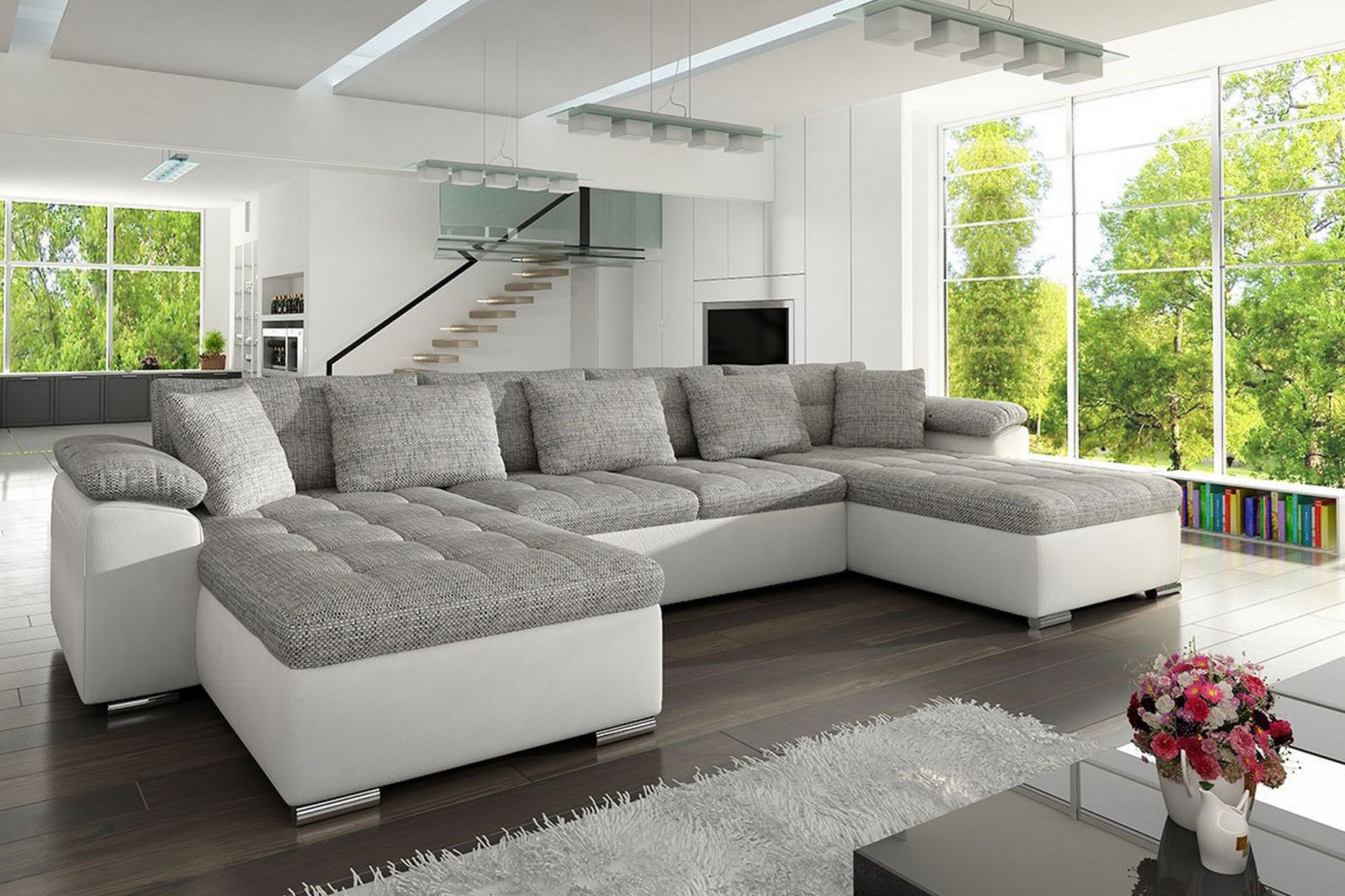 Wicenza U-sovesofa 375x155x76 cm - Møbler - Sofaer - Sovesofaer